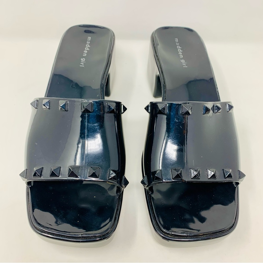 Madden Girl Paccer Studded Platform Sandal Black Size 10 - Picture 4 of 9